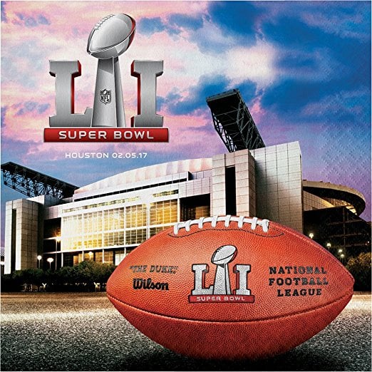 Super Bowl LI 16 Paper Luncheon Napkins Superbowl super bowl li party decor