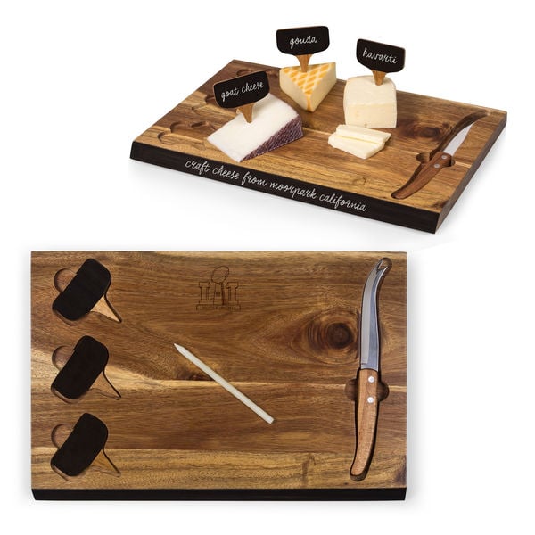 Super Bowl LI Delio-Acacia Cheeseboard & Marker Set super bowl li party essentials