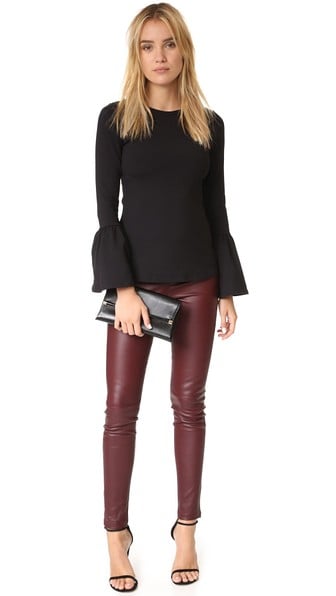 Susana Monaco Nicole Bell Sleeve Top Black