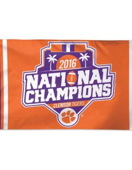 WinCraft Clemson Tigers College Football Playoff 2016 National Champions 3' x 5' Single-Sided Deluxe Flag