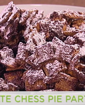 Watch chef Carla Hall show Anika Noni Rose of "The Quad" how to make chocolate chess pie party mix on the Tuesday, January 31, 2017 episode of "The Chew."