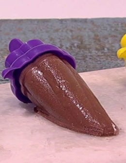 Watch chef Carla Hall make a frozen low calorie chocolate maltsicle on the Tuesday, January 3, 2017 episode of "The Chew."