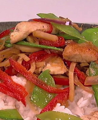 Watch Clinton Kelly show chef Carla Hall and all of us at home how to make an easy, healthy, delicious and affordable lightened-up Asian stir fry on the Tuesday, January 3, 2017 episode of "The Chew."