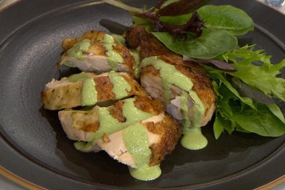 Watch New York Times columnist Melissa Clark show Kathie Lee Gifford and Hoda Kotb how to make green goddess roasted chicken on the Tuesday, January 10, 2017 episode of the Today show.