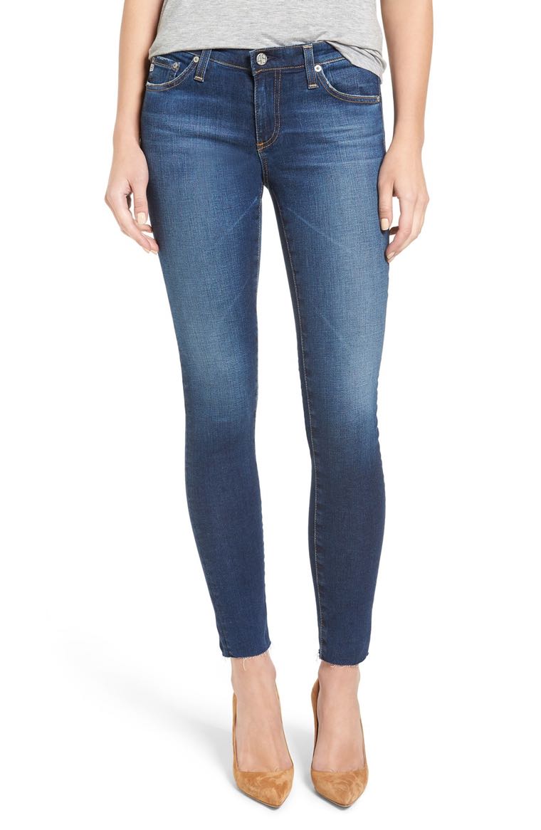 AG 'The Legging' Ankle Jeans (7 Year Break with Raw Hem) 7Yr Break with Raw Hem Nordstrom winter sale