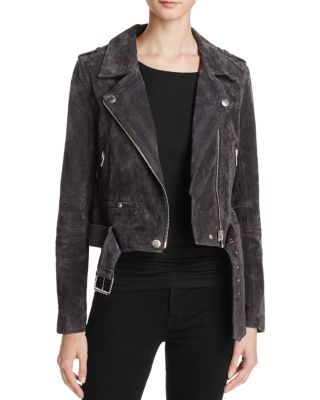 BLANKNYC Suede Moto Jacket - 100% Bloomingdale's Exclusive Grey suede moto jackets spring 2017