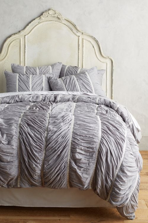 Bertilia Duvet Grey anthropologie presidents day sale