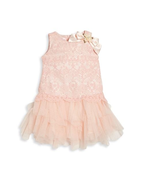 Biscotti Baby Girl's Fit & Flare Lace Dress Pink easter dresses for baby girls 2017