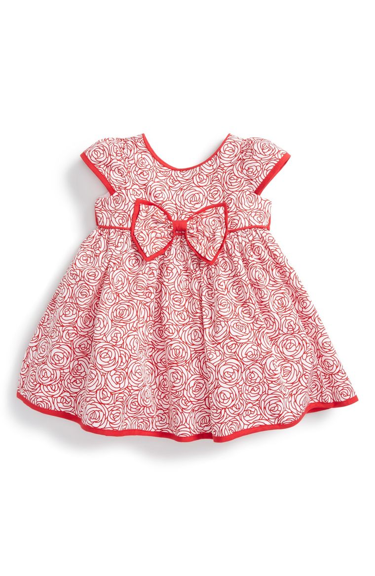 Biscotti Rose Reflection Dress (Baby Girls) Red White easter dresses for baby girls 2017 style