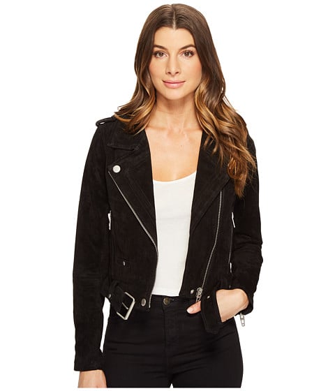 Blank NYC Black Suede Moto Jacket in Seal The Deal suede moto jackets spring 2017