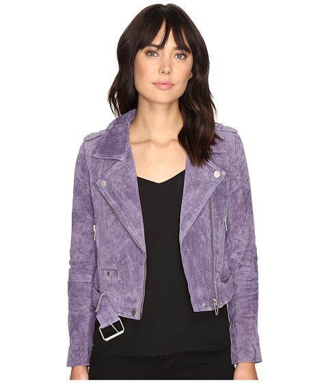 Blank NYC Real Suede Moto Jacket in Purple Haze suede moto jackets spring 2017
