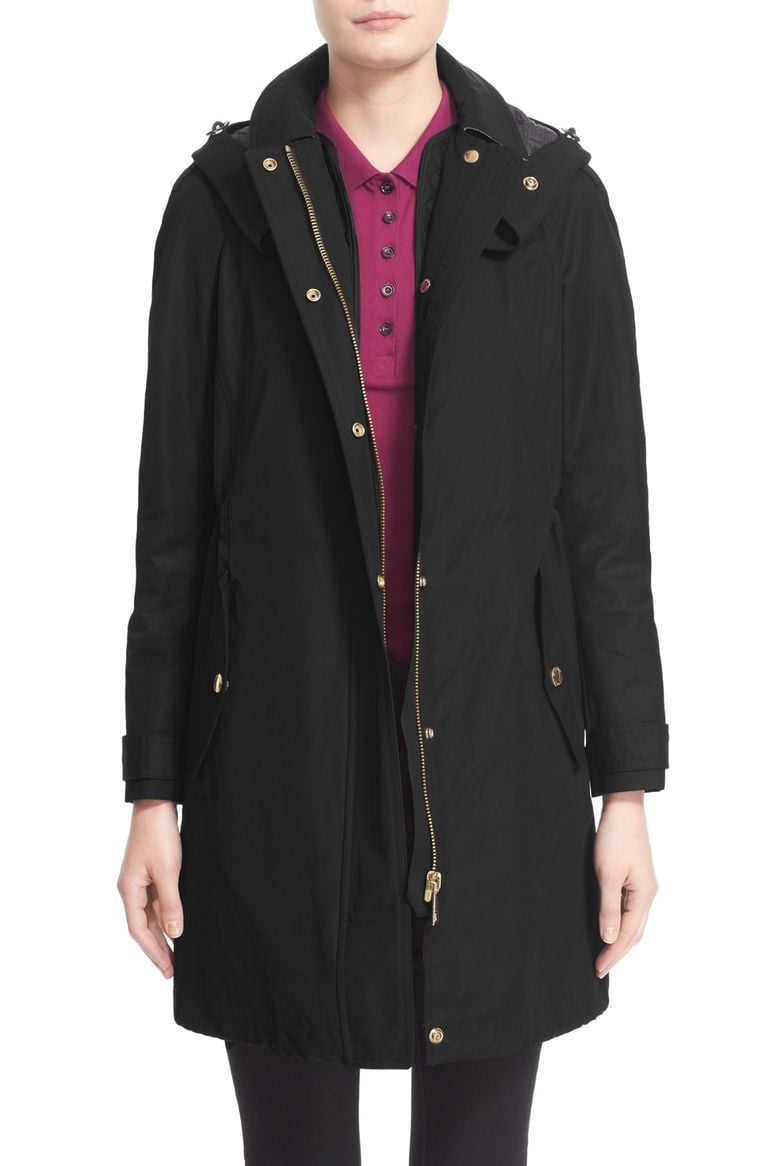 Burberry Hartlington Hooded Cotton Blend Parka Black Nordstrom Winter Sale