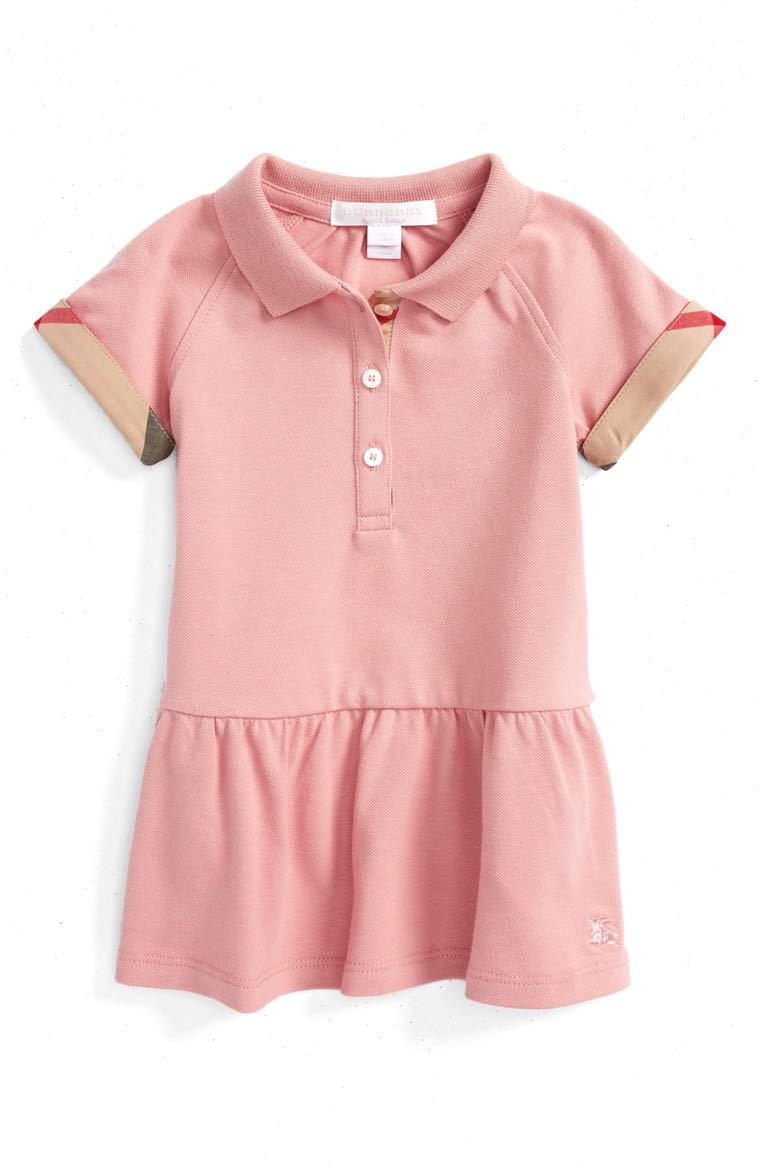 Burberry 'Mini Cali' Polo Dress (Baby Girls) Ash Rose easter dresses for baby girls 2017 style