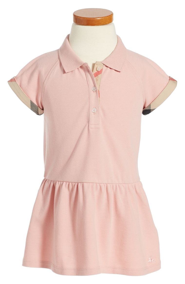 Burberry Mini Cali Polo Dress (Toddler Girls) Ash Rose easter dresses for toddler girls 2017 style
