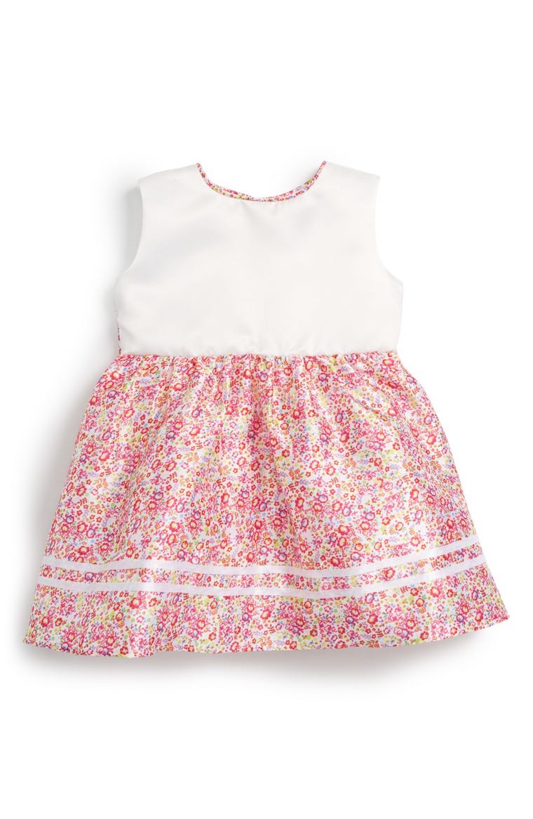 Dorissa Heather Floral Shantung Party Dress (Baby Girls) Pink Multi Floral Print easter dresses for baby girls 2017 style