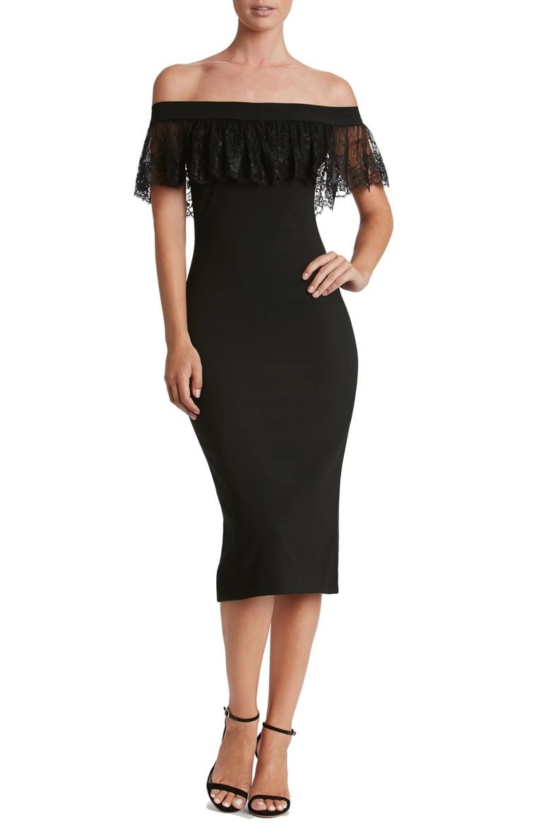 Glam Lace Midi Dresses On Trend For Spring 2017!