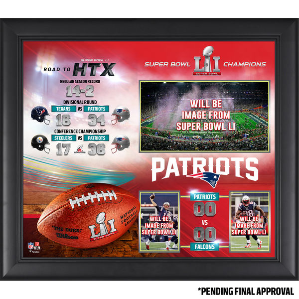 Fanatics Authentic New England Patriots Framed 15" x 17" Super Bowl LI Champions Collage