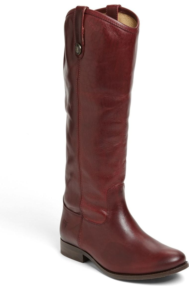 Frye 'Melissa Button' Boot (Extended Calf) Bordeaux Extended Nordstrom winter sale