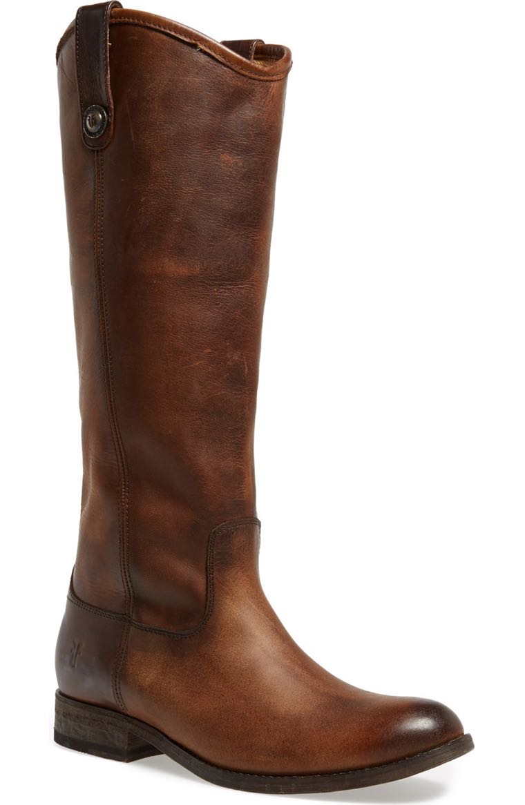 Frye 'Melissa Button' Leather Riding Boot (Women) Dark Brown 2017 Nordstrom Winter Sale