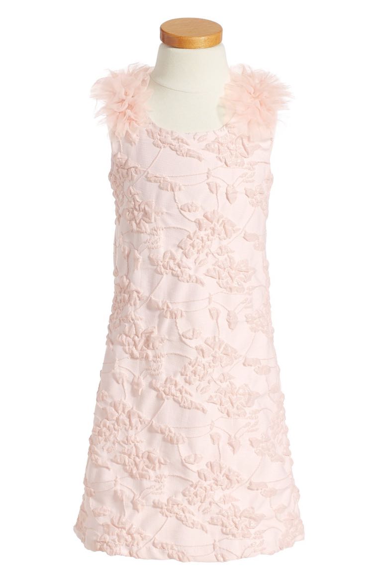 Iris & Ivy Social Shift Party Dress (Toddler Girls & Little Girls) Pink easter dresses for toddler girls 2017 style