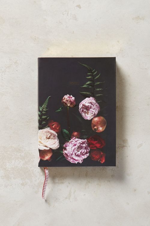 Kari Herer Captured Flora Journal Black Motif Floral Print anthropologie presidents day sale