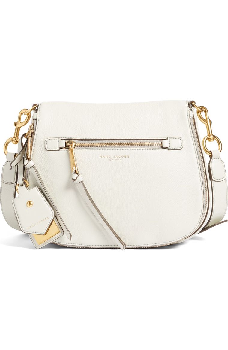 MARC JACOBS Recruit Nomad Pebbled Leather Crossbody Bag Dove Nordstrom winter sale
