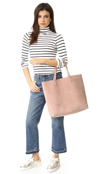 Madewell Suede Transport Tote Dusty Clay Shopbop buy more save more sale