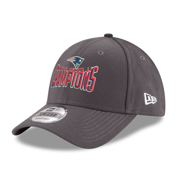 New Era New England Patriots Graphite Super Bowl LI Champions 9FORTY Adjustable Hat