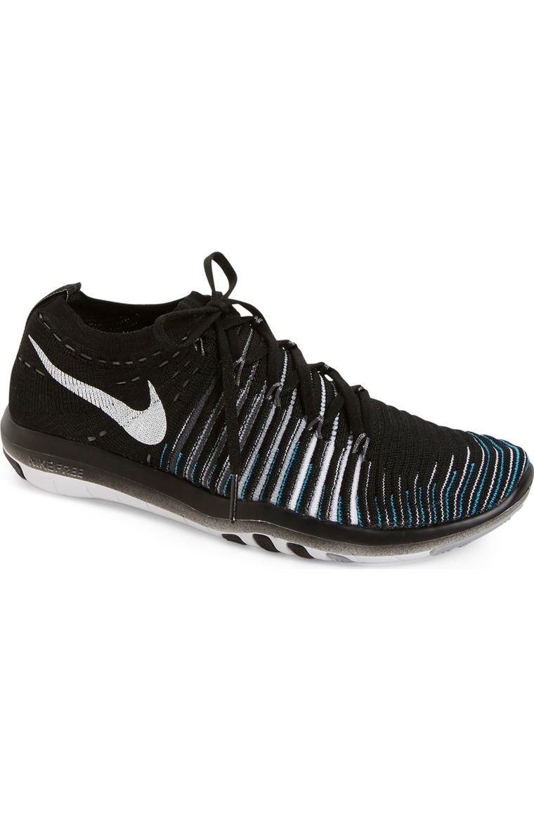 Nike 'Free Transform Flyknit' Training Shoe (Women) Black White Grey Nordstrom winter sale