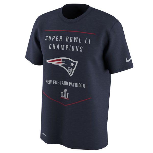 Nike New England Patriots Navy Super Bowl LI Champions Celebration Local Legend T-Shirt
