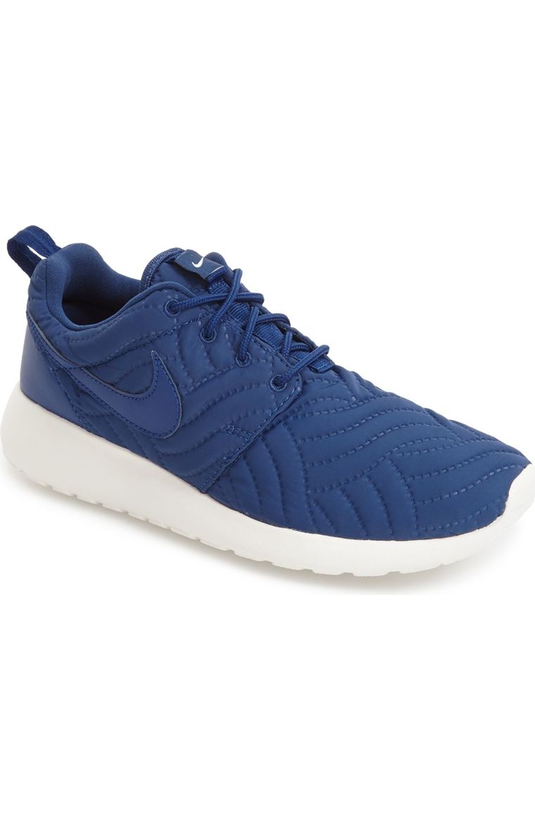 Nike 'Roshe Run' Print Sneaker (Women) Coastal Blue Ivory Nordstrom winter sale