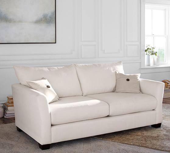 PB COMFORT FIN UPHOLSTERED SOFA COLLECTION pottery barn upholstered sofas sale