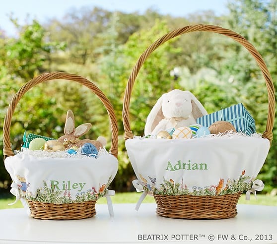 Peter Rabbit™ Easter Basket Liners Pottery Barn Kids easter baskets 