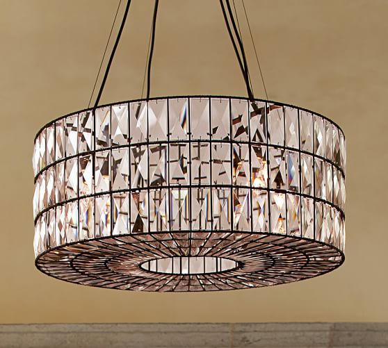 Pottery Barn ADELINE CRYSTAL CHANDELIER 2017 pottery barn dining room sale