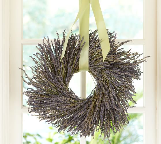 Pottery Barn DRIED LAVENDER WREATH pottery barn friends and family sale