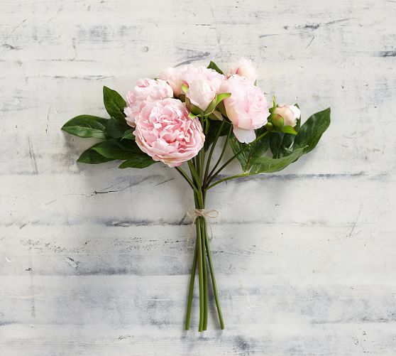 Pottery Barn FAUX PEONY BUNDLE pottery barn friends and family sale