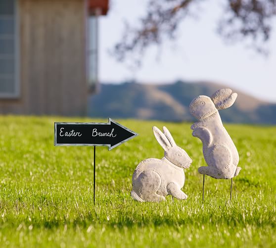 Pottery Barn GALVINIZED EASTER EGG HUNT STAKE pottery barn friends and family sale