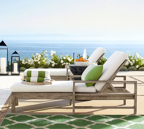 Pottery Barn INDIO SINGLE CHAISE pottery barn outdoor furniture sale