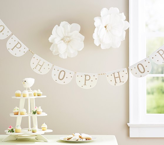 Pottery Barn Kids Hop Hop Hop Garland pottery barn kids easter decor