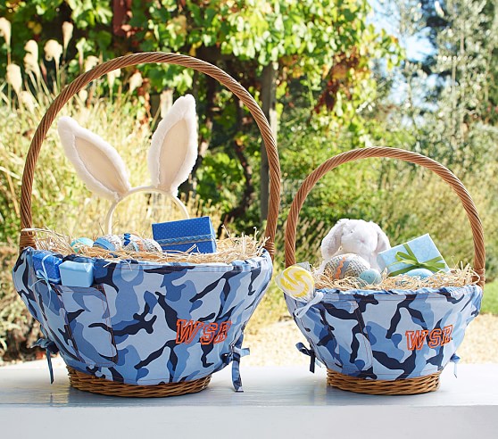 Pottery Barn Kids Camo Easter Basket Liners pottery barn kids easter baskets