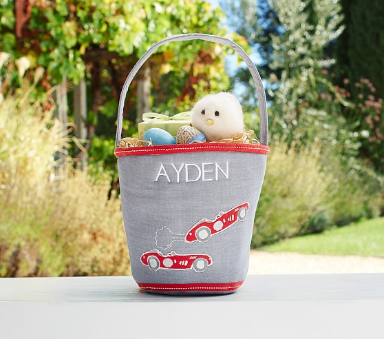 Pottery Barn Kids Car Fabric Easter Bucket pottery barn kids easter baskets 