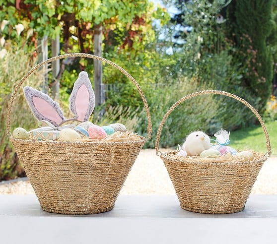 Pottery Barn Kids Gold Rope Easter Baskets pottery barn kids easter baskets 2017
