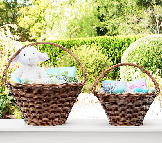 Pottery Barn Kids Natural Sabrina Collapsible Handle Easter Basket pottery barn kids easter baskets 