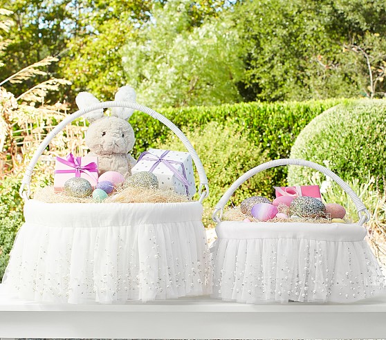 Pottery Barn Kids Ombre Pearl Easter Basket Liners White pottery barn kids easter baskets 