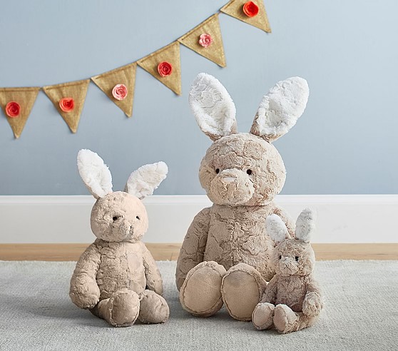 Pottery Barn Kids Taupe Bunny Plush pottery barn kids easter decor