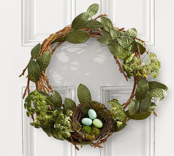 Pottery Barn RUSTIC EASTER WREATH WITH NEST pottery barn friends and family sale