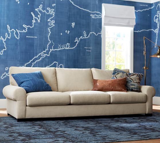 Pottery Barn TURNER ROLL ARM UPHOLSTERED SOFA pottery barn upholstered sofas sale