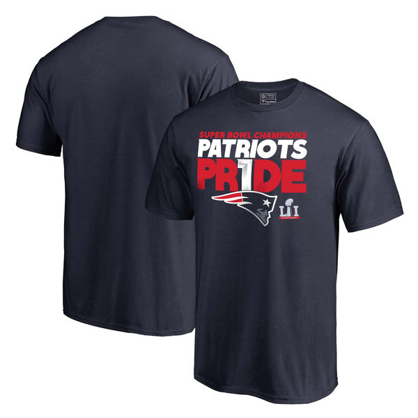 Pro Line by Fanatics Branded New England Patriots Navy Super Bowl LI Champions Local Patriots Pride T-Shirt new england patriots super bowl li champions