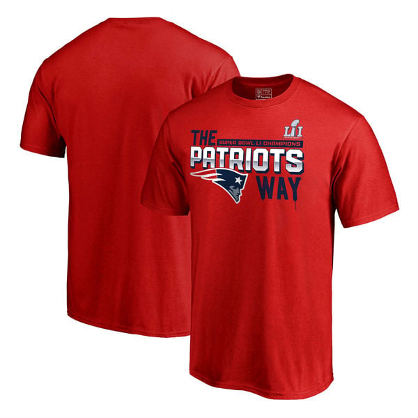 Pro Line by Fanatics Branded New England Patriots Red Super Bowl LI Champions Local Way The Patriots Way T-Shirt new england patriots super bowl li champions 