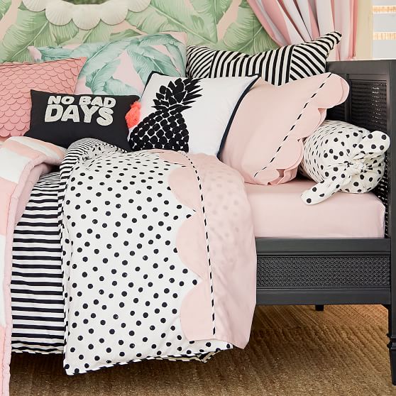 The Emily & Meritt Cabana Stripe Duvet + Sham PBteen emily & meritt collection for pottery barn teen hollywood glam